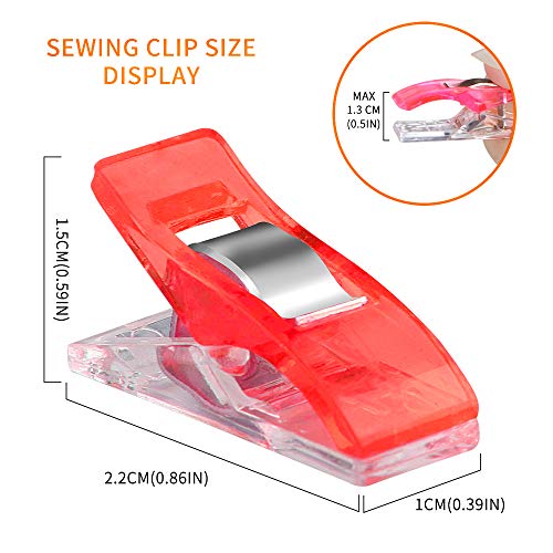 Soraco, confezione da 100 mollette per cucito