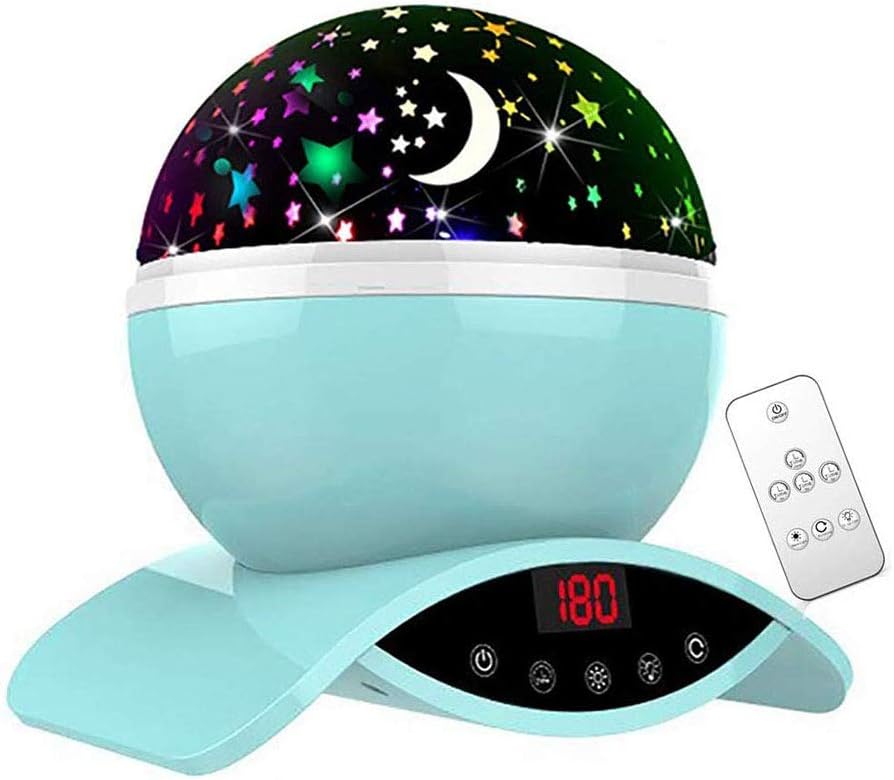 Star Night Light Projector, Elecstars 8 Colours Dimmable Combinations Romantic Starry Sky Lamp, Remote Control, Timer Auto-Off, 360 Degree Rotating, Toys for Nursery Decor, Gifts for Kids