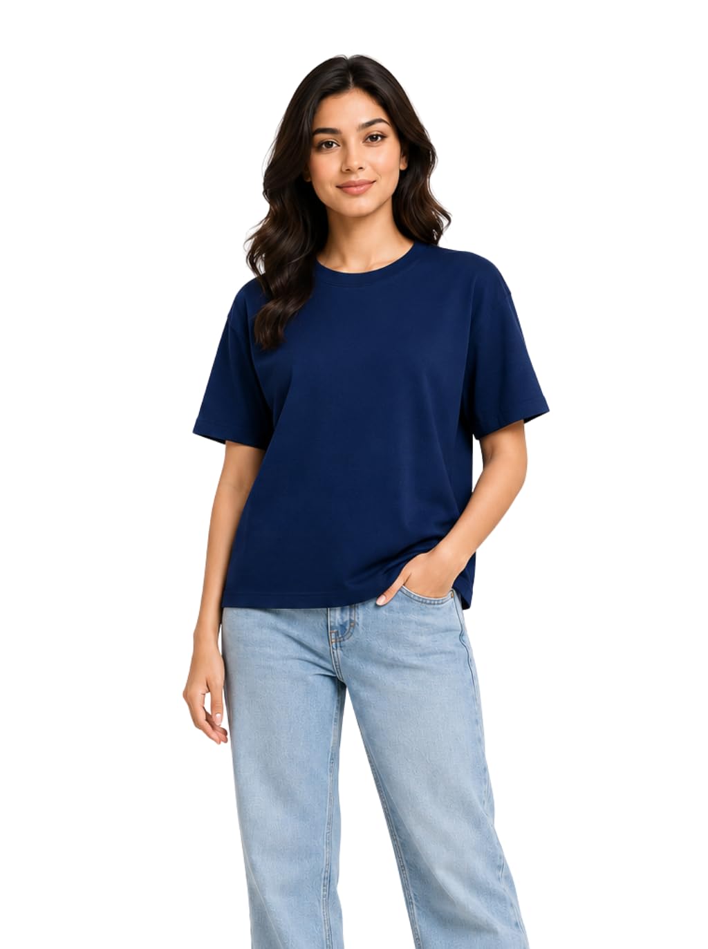 Women's Plain Cotton T-Shirt-picture-42