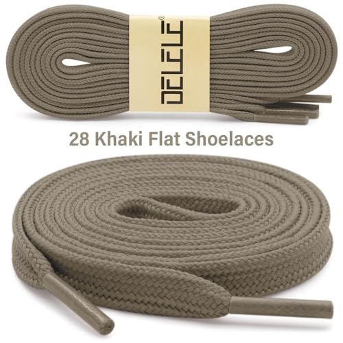 Image of DELELE Solid Flat Shoelaces Hollow Thick Athletic Shoe Laces Strings 2 Pair