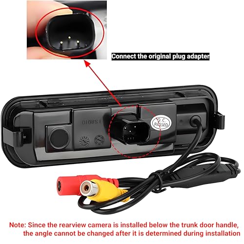 Image of Rear View Camera, Backup Camera for Ford Focus 2012 2013 2014, 480p HD, 170 Wide Angle, Night Vision, Easy Installation