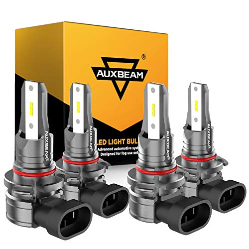 Featured Product Auxbeam 9005 9006 Combo LED Bulbs Kit Fanless, Z6 Series HB3 HB4 LED Bulbs with EMC Anti-interference All-in-one Conversion Kit, High Brightness CSP Chips 6500K, (Pack of 4)