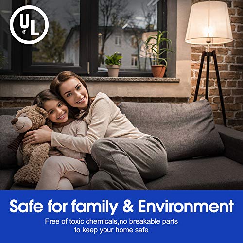 Energetic Led Gu24 Light Bulbs, A19 Shape, 60 Watt Equivalent (8.5W), 2700K Soft White, 800 Lumens, Non-Dimmable, 2 Prong Twist And Lock Base, Ul Listed, 4 Pack #TOP7