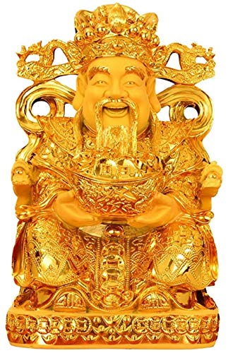 Statue de Bouddha Feng Shui d'exception avec Yuanbao traditionnel en ornement