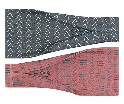 Image of Maven Thread Wide Workout Headbands for Women - Non-Slip Sweatbands for Gym, Running & Yoga