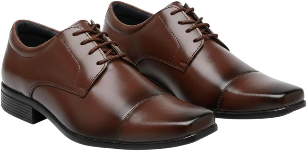 Sapato Social Masculino Bico Fino Clássico Elegante com Cadarço