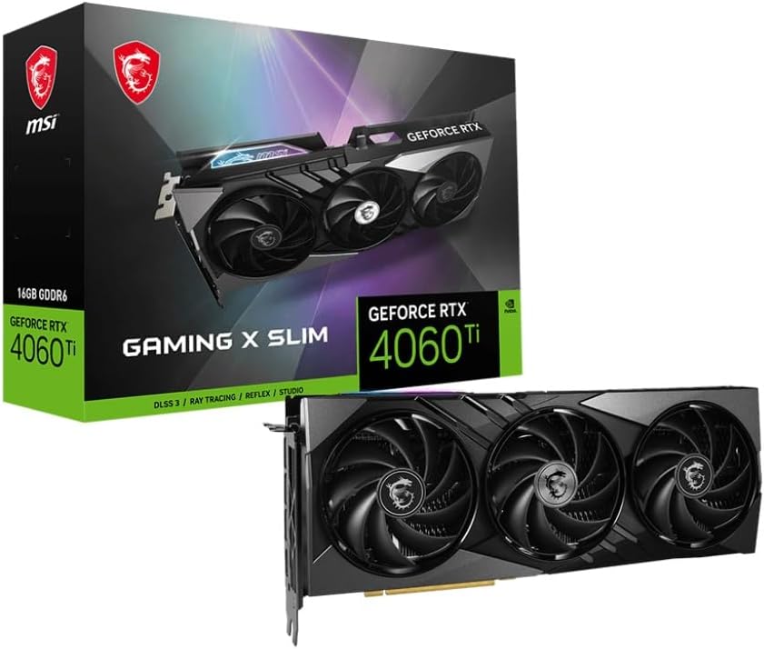 GAMING GEFORCE RTX 4060 Ti X SLIM 16G graphics card NVIDIA 16 GB GDDR6