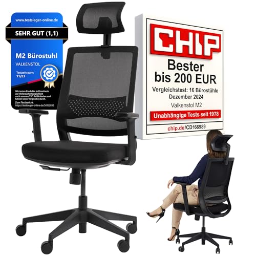 VALKENSTOL M2 Bürostuhl Ergonomisch Testsieger...
