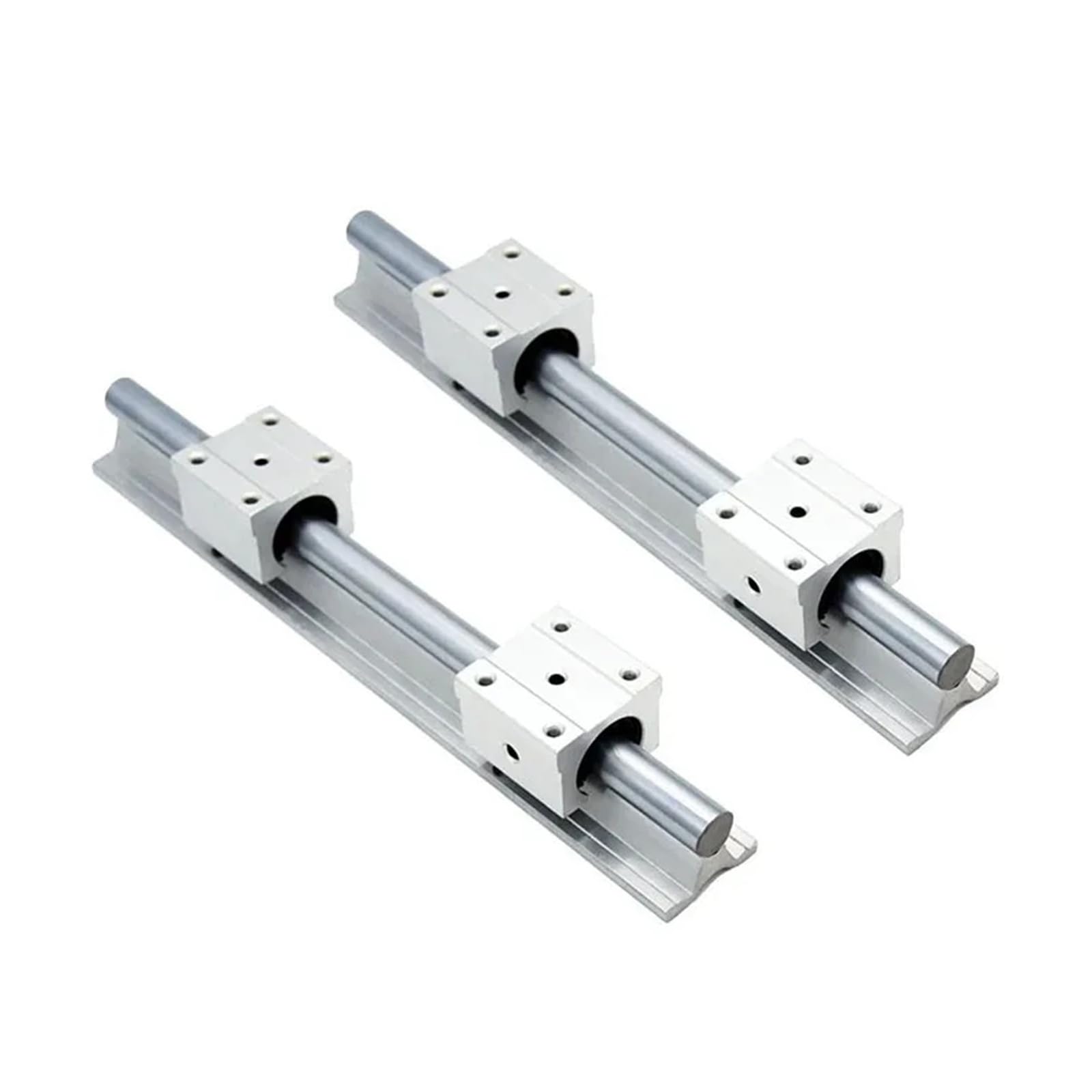 Guide lineari in miniatura SBR25, 2 pezzi, lunghezza 300 mm-1000 mm, con blocchi di scorrimento, 4 pezzi, set SBR25UU (850 mm)