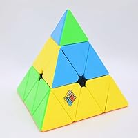 Vista 7 de Bukefuno Moyu MoFang JiaoShi Meilong Pirámide Cubo sin pegatinas Magic Cubing Pyraminx Meilong 3x3 Speed Cube Moyu Pirámide Puzzle Educativo