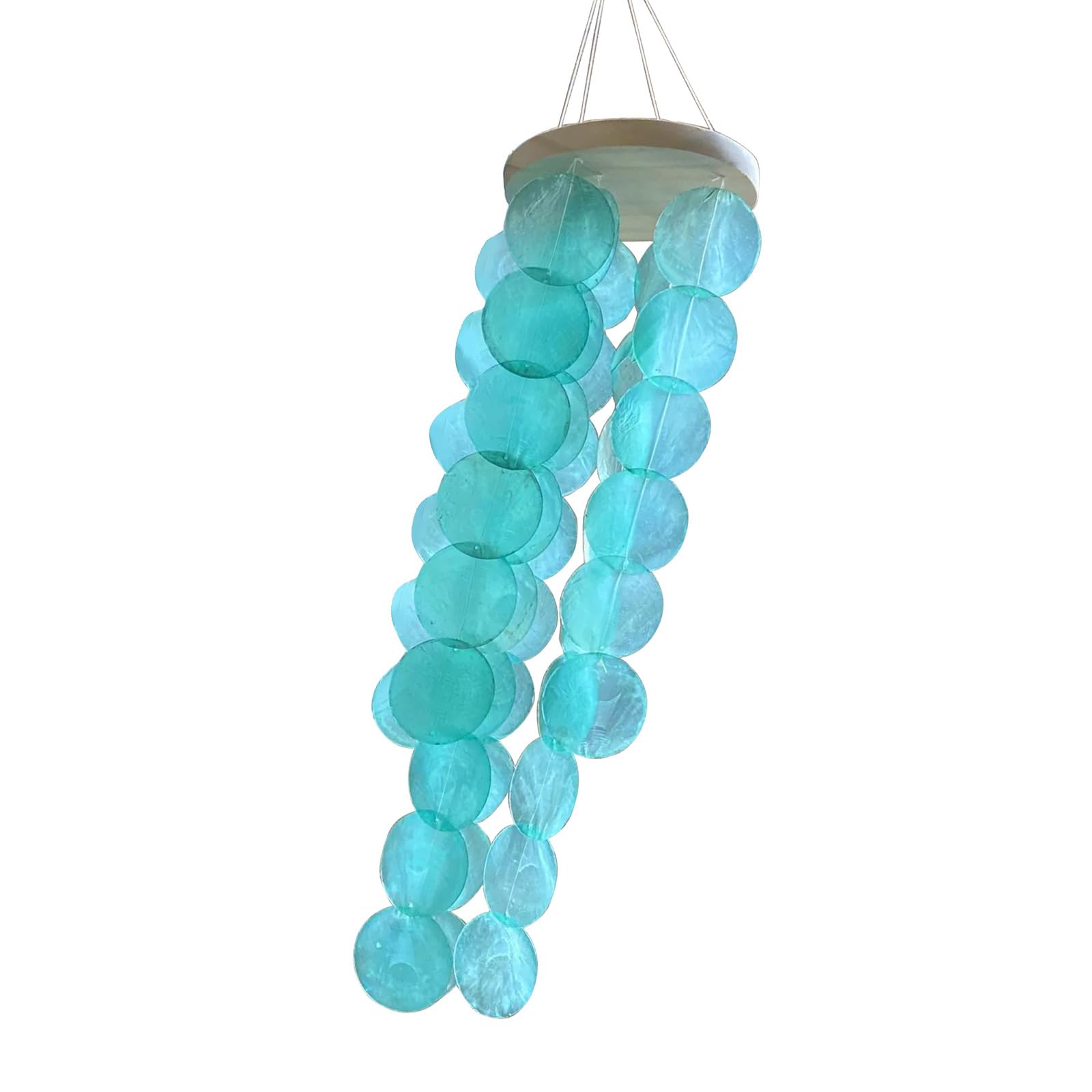 IWind Chimes Color Shell Wind Chimes Outdoor Coastal Type Great for Garden or Patio Decoration