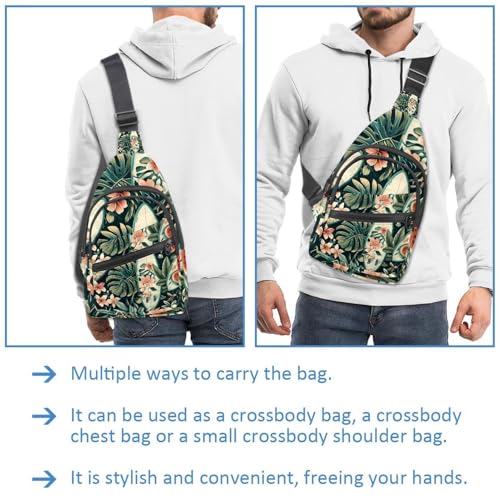 Mochila cruzada de sandía multicolor con correa ajustable 3
