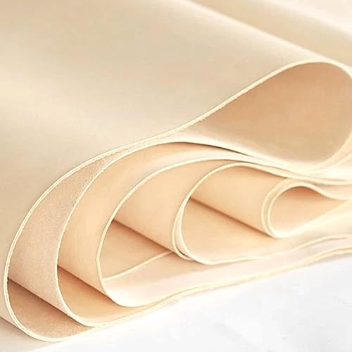Cuero tostado vegetal, hojas de cuero, cuero de herramientas para manualidades, grado A de 4-5 onzas (12 x 24 pulgadas, cuero curtido naturalvegetal)
