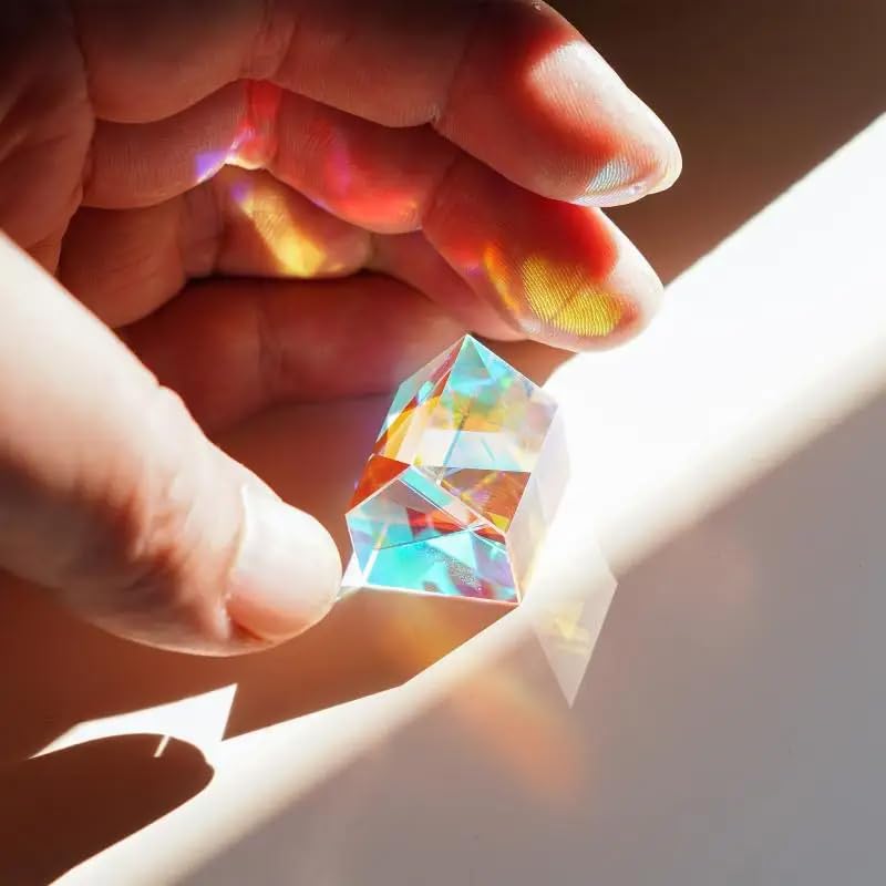 Cube optique de prisme de dispersion du verre RGB de 1.8x1.8cm optique