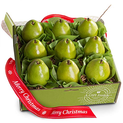 Merry Christmas Imperial Comice Pears Deluxe Holiday Fruit Gift