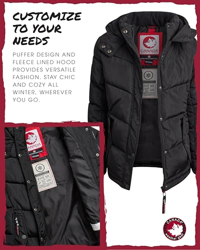 CANADA WEATHER GEAR Girls' Winter Coat - Quilted Heavyweight Puffer Parka Coat - Warm Winter Jacket for Girls (7-16)4