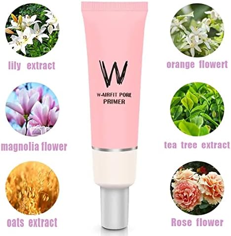 Magic Pore Primer,Face Makeup Primer,Pore Primer Face Makeup Base, Pink Isolation Cream Invisible Pore, Big Cover Acne Marks, Smooth Skin