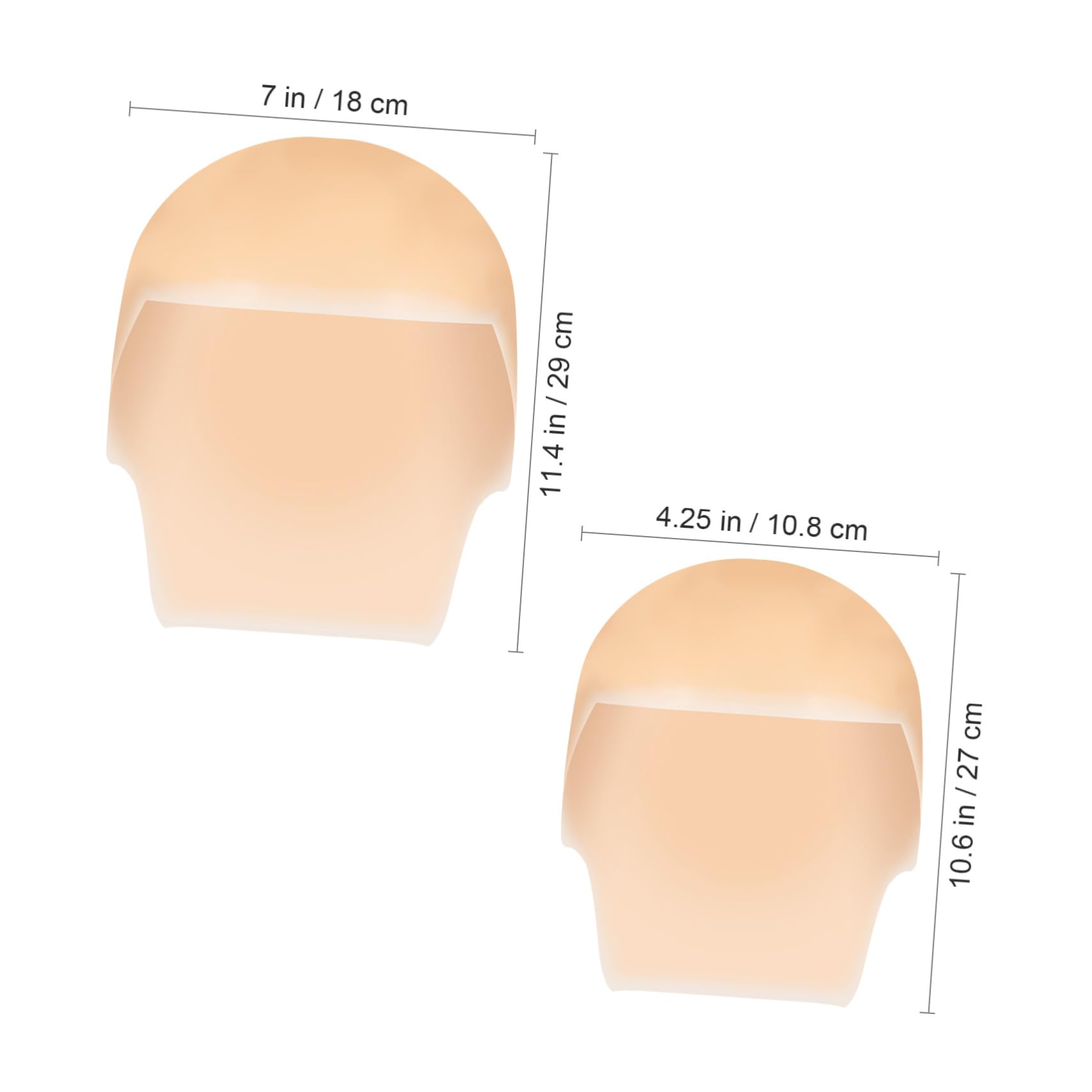 Ipetboom Bald Cap for Adults Fake Bald Head Wig Latex Makeup Size Fits All Comfortable and Durable