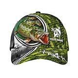 Custom Name Northern Pike Fishing Heart Baseball Cap Adjustable Caps Sun Hat Summer Hats Fashion Accessories for Men Women Fashionable Multicolor