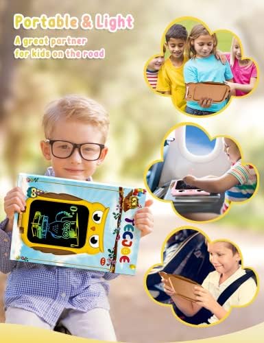 TECJOE Owl LCD Drawing Tablet, 8.5 Inch Colorful Toddler Doodle Board Drawing Tablet, Erasable and Reusable Electronic Drawing Pads, Educational and Learning Toy for 3-6 Years Old Boys, Christmas Gift(Pink) 7 51stWvt2Z2L. AC