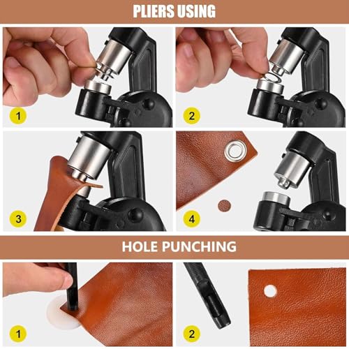 Outil de fixation pour œillets de 10 mm Walfront et pince à main textile bâche