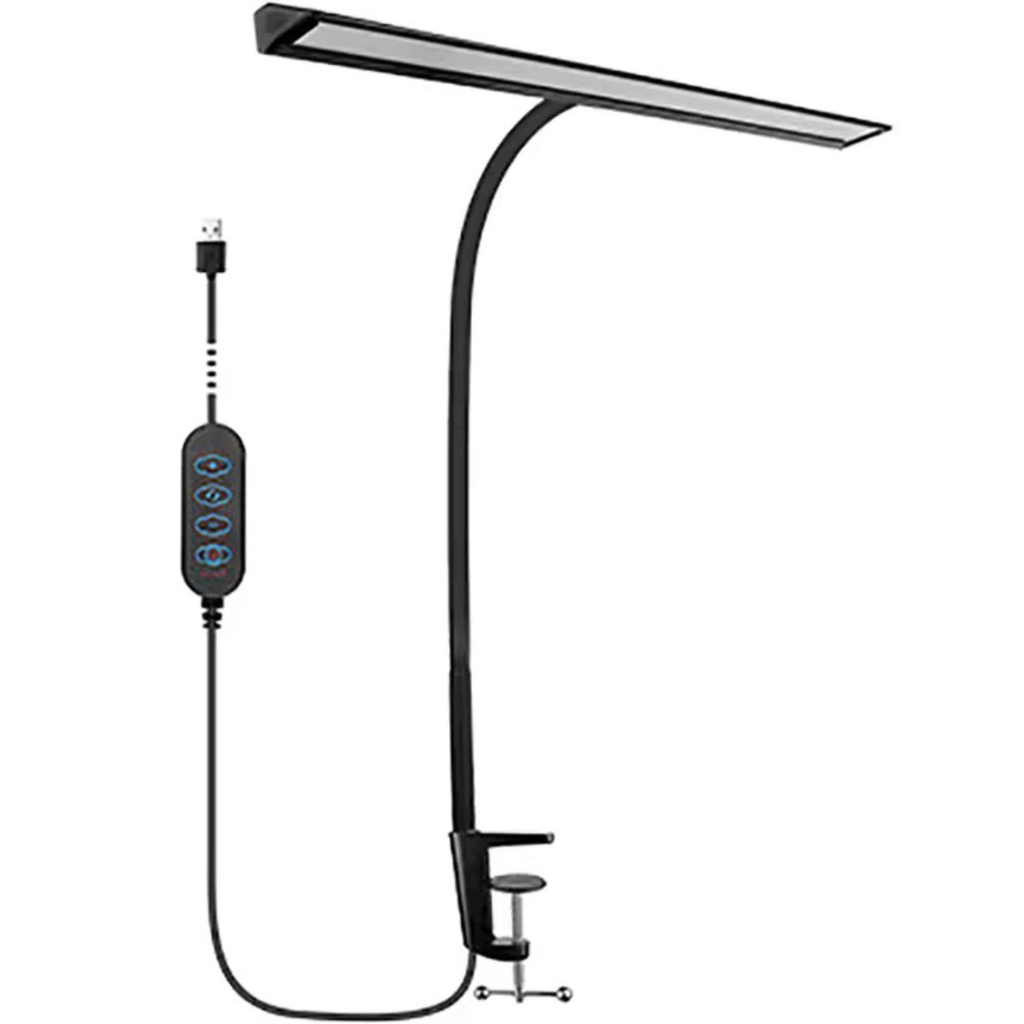 Computer Desk lamp & Desk Light for home office 7-10W LED, Different Color. Book light USB Powered, clip on table lamp for reading, 6500K, Reading, Workbench, Drafting, Nail Tech, Sewing, Puzzle