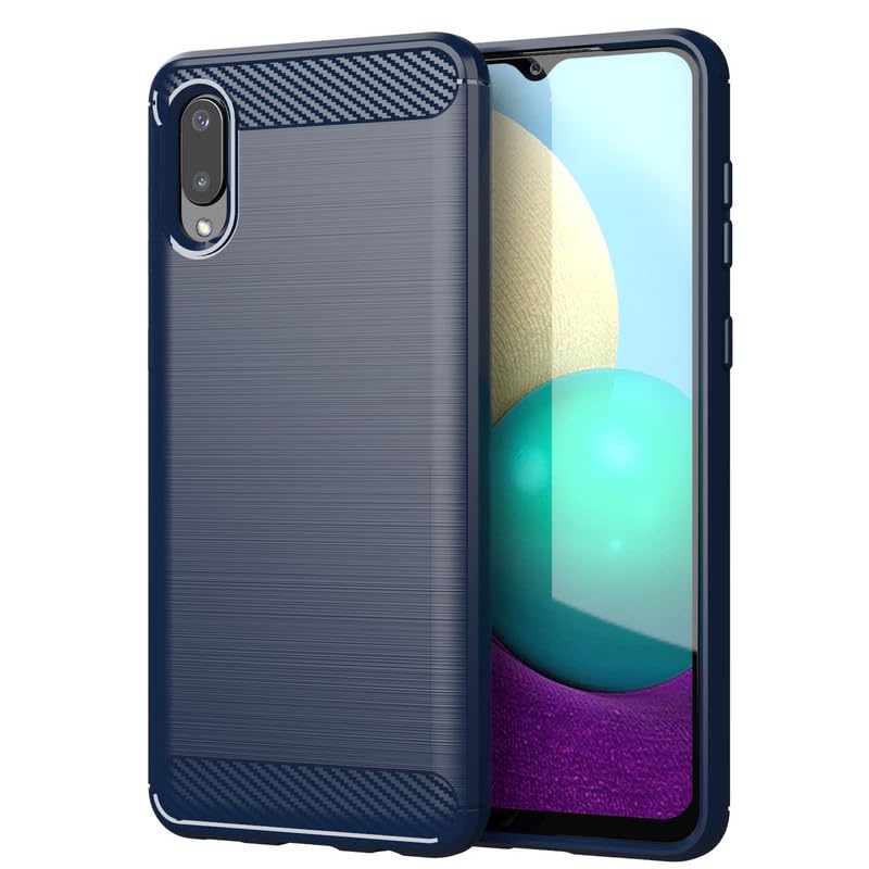 Image of Basic Case for Samsung Galaxy A02 / M02 (Carbon Fibre Blue)