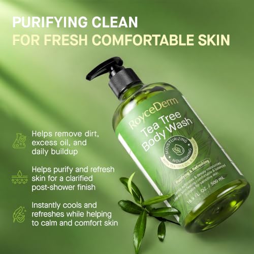 Image of Roycederm Tea Tree Body Wash 3 Pack