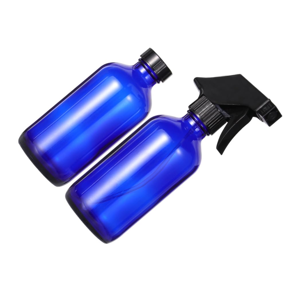 FRCOLOR Flacone Ricaricabile in Blu Flaconi Spray Vuoti Riutilizzabili Contenitori per Cosmetici da Viaggio di Flaconi da Ugello e Tappi