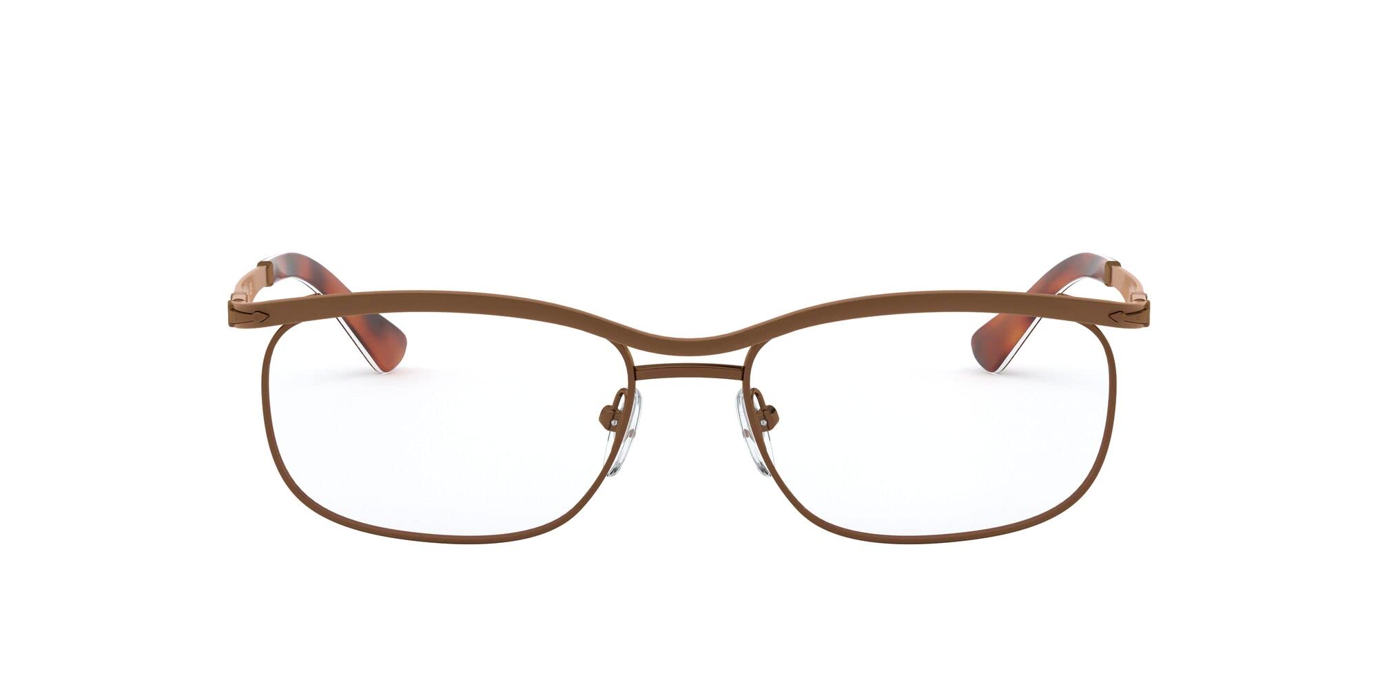 Persol PO2464V Square Prescription Eyewear Frames, Brown/Demo Lens, 54 mm