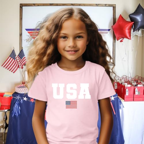 Image of 4th of July Shirts Toddler Boys Girls American Flag USA T-Shirt Kids Patriotic Tee Tops