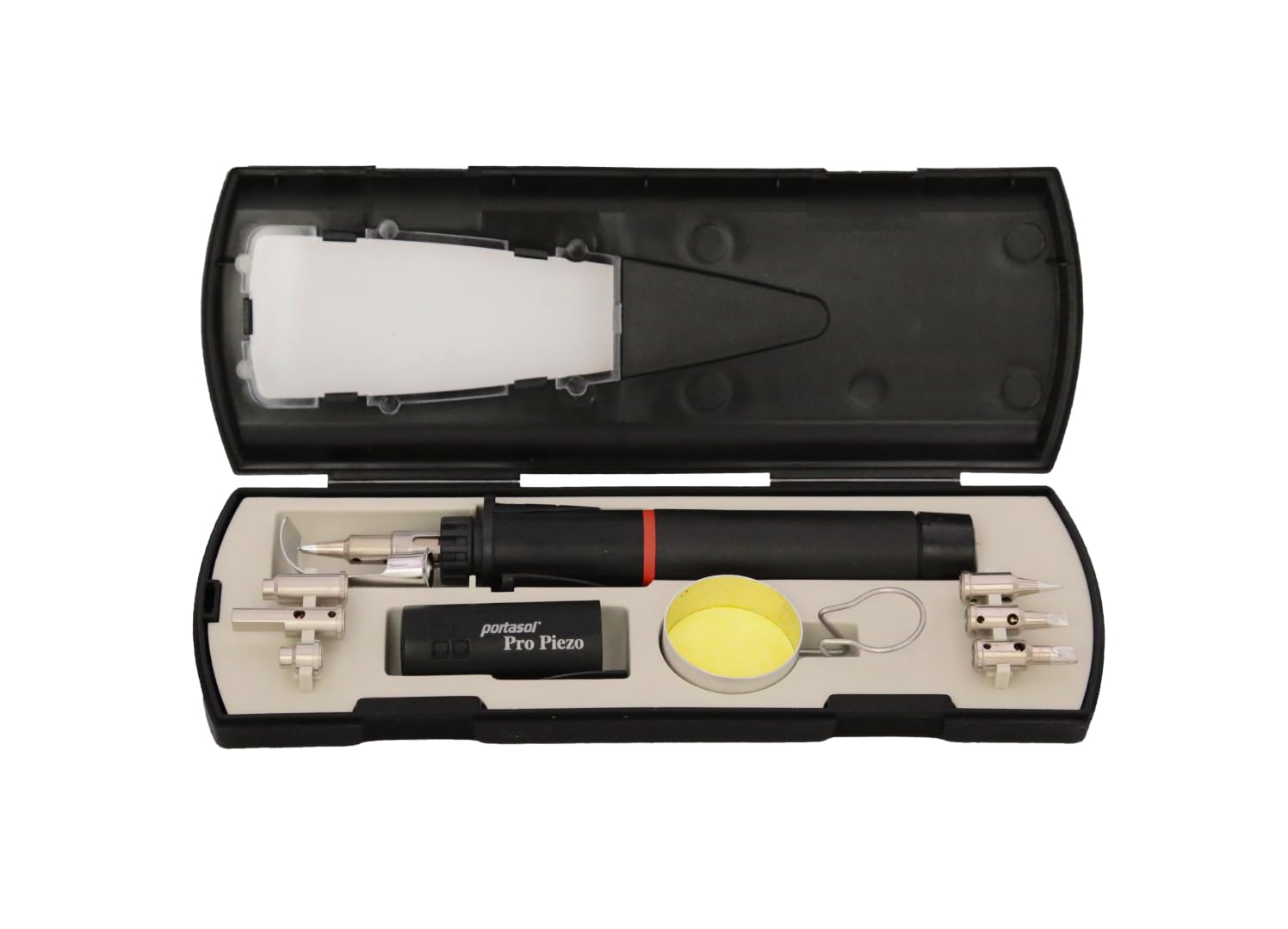 PORTASOL Pro Piezo 75-Watt Heat Tool with 7 Tip Kit with Self Ignition and Adjustable Heat