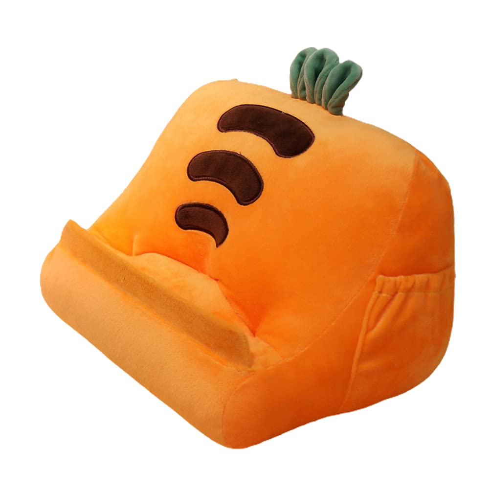 Support de Tablette d'oreiller, Support de comprimé Triangulaire, Coussin de Comprimés Moelleux Doux avec 2 Poches Latérales et Rangement Arrière pour Enfants (D)