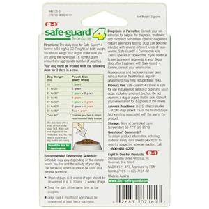 Prosense Safeguard 4 Canine Dewormer for Dogs 3day Treatment  Cucciolini Doodles Pro sense safe guard 4 canine dewormer for dogs 3 day treatment   cucciolini doodles