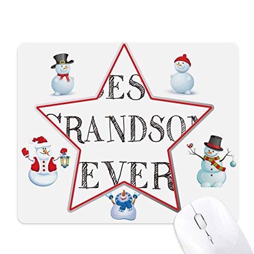 Tapis de souris Noël Grand-fils grand format souris optique motif familial fêtes de fin d'année