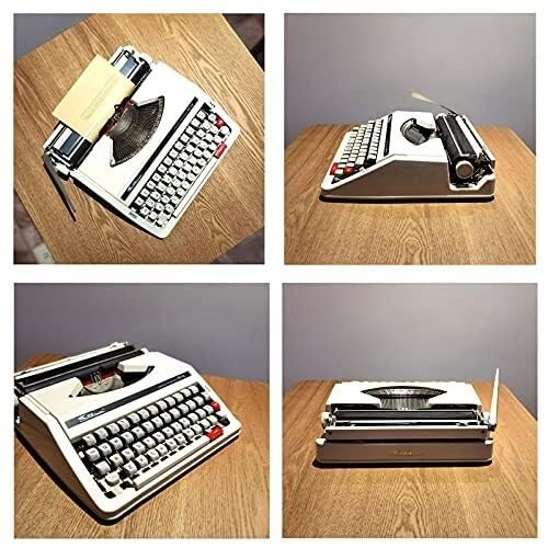 Genérico Máquina de Escribir Manual, Escritura Creativa Suave | Máquina de Escribir portátil mecánica Retro de Metal, Ideal for escritores, coleccionistas y entusiastas de lo Retro.