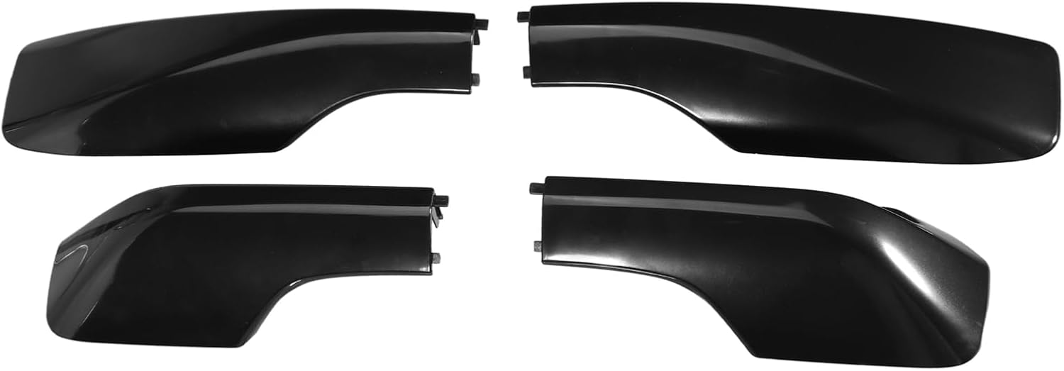 4pcs Car Roof Rack Side Rails End Cover Shell Cap Compatible for Toyota RAV4 2001-2005, Durable Plastic Black Cargo Rack Legs Protection Replacement