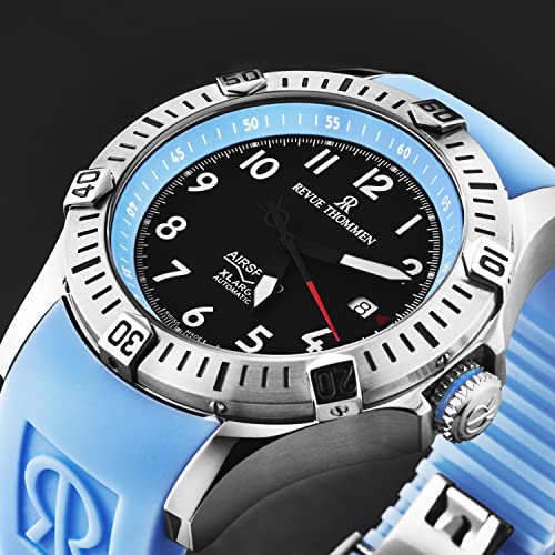 Men's 'Air Speed' Black Dial Blue Rubber Strap Automatic Watch 16070.47352