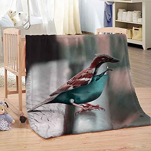 Couverture Polaire Moineau Flanelle Microfibre Chaude Douce 130x150 - 4