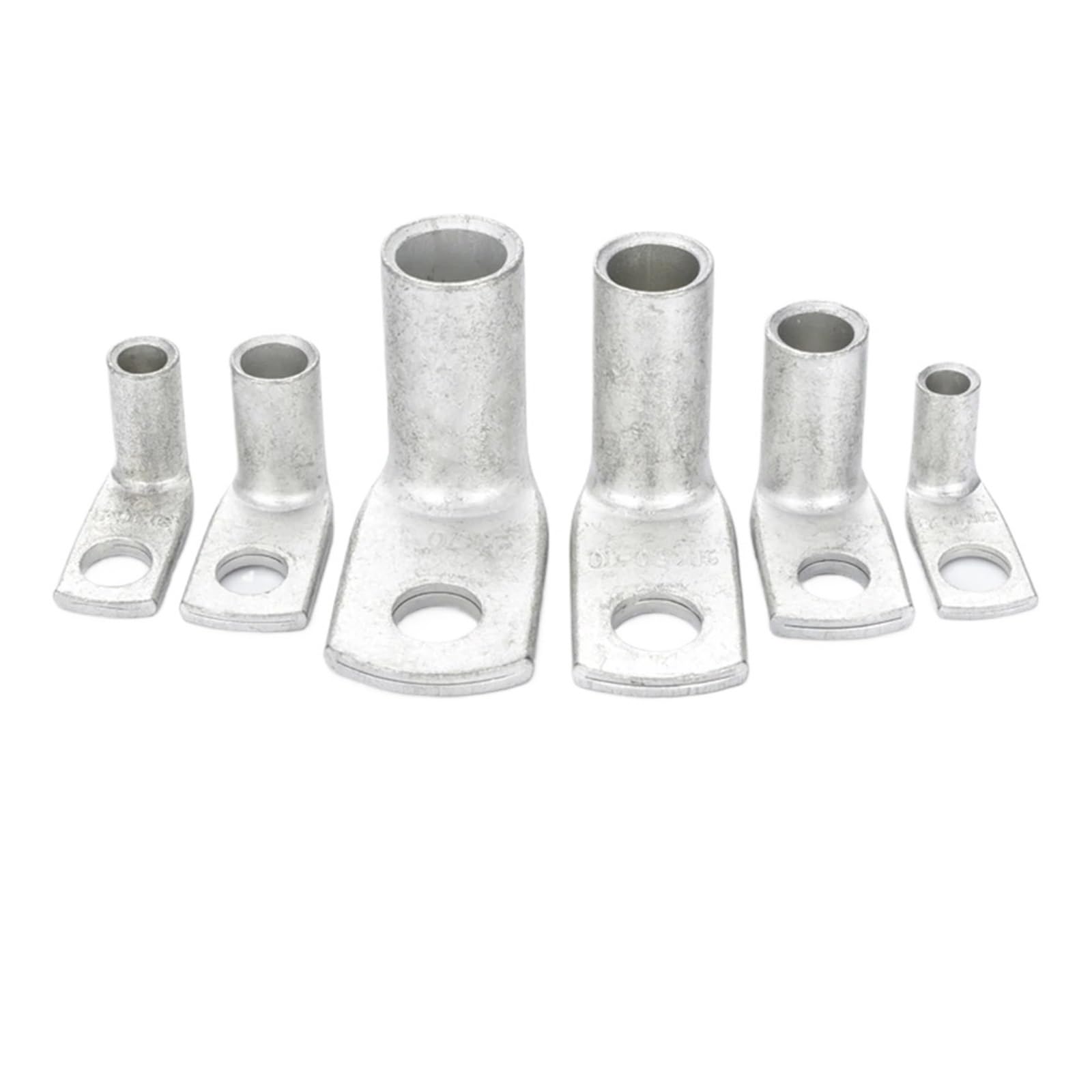 T90 gebogener Anschluss, rechtwinkliger Crimp-Anschluss, M6, M8, M10, Ringkabelschuh, massives rotes Kupfermaterial for elektrische Schalter-Steckerverbindung(SIK10-8,100pcs)