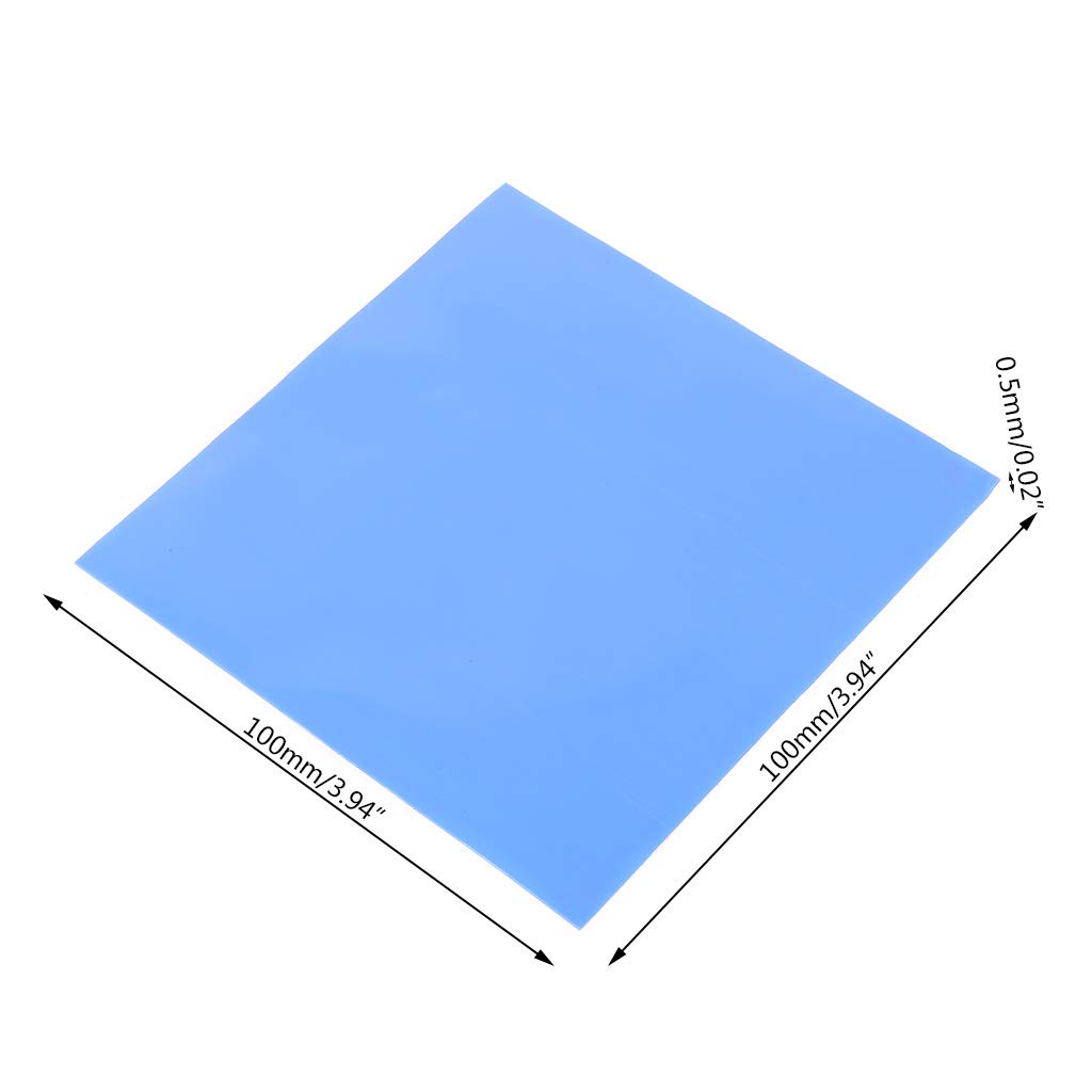 oringnat 100mmx100mmx0.5mm 1Sheet/100PCS Thermal Pad GPU CPU Heatsink Cooling