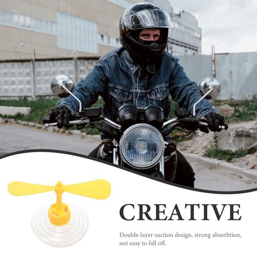 Casco moto mujer con ventosas de libélula amarillas OUNONA para decoración creativa 5