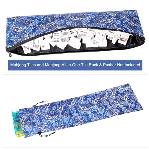 Empty Mahjong Bag con funda protectora para racks y empujadores mahjong miniatura 3