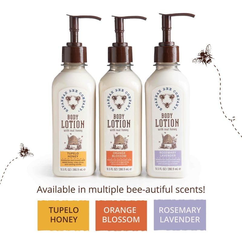 Savannah Bee Company Honey Body Lotion - All Natural Body Lotion for Women and Men