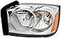 Gold Shrine For Dodge Dakota Headlight Lamp 2005 Halogen Chrome Trim Driver Left Side