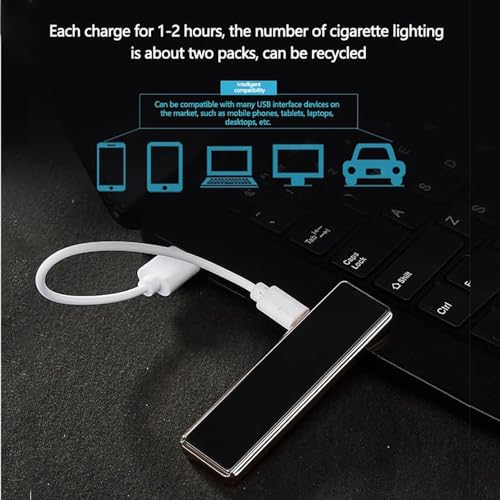 Encendedor USB recargable a prueba de viento miniatura 6