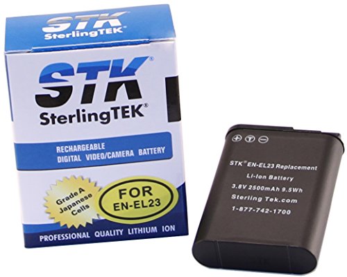Stk En-El23 Battery For Nikon Coolpix En El23 P900 B700 P600 Cameras En El 23 Enel Charger And P610 P610S S810C P900S Enel23 Mh67P Mh-67P Mh 67P 67 P Cool Pix Cameras Accessories #TOP2