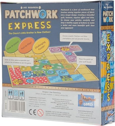 Patchwork Express juego de mesa para 2 jugadores miniatura 7
