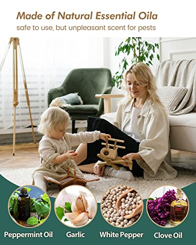 Seekbit Squirrel Repellent To Keep Squirrel Chipmunk Away From Rv Attic Engines, Peppermint Oil Squirrel Deterrent Rodent Mice Mouse Repellent Pouches Indoor Home Closets Garage Trucks Car Use #TOP2