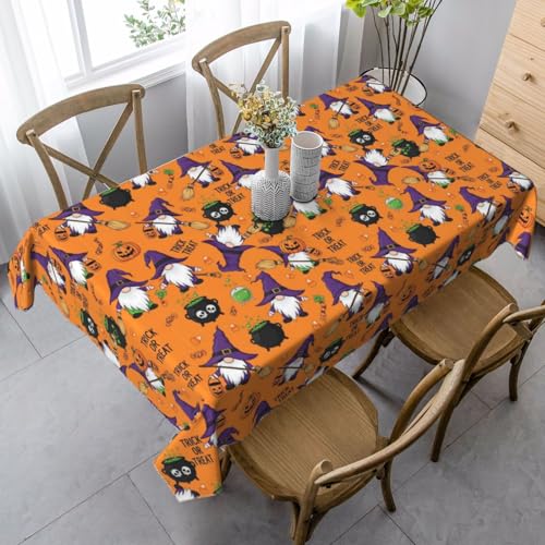 Nappe Halloween rectangulaire durable pour table de salle à manger et cocktail